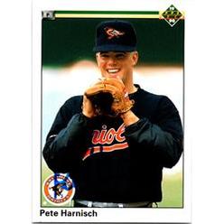 Autograph Warehouse 689688 Pete Harnisch Autographed Baltimore Orioles 1990 Upper Deck No.623 Baseball Card