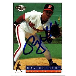 Autograph Warehouse 676383 Ray Holbert Autographed Wichita Wranglers 1993 Fleer Excel Rookie No.283 Baseball Card