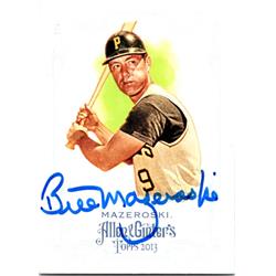 Autograph Warehouse 724638 Bill Mazeroski Autographed Pittsburgh Pirates&#44; SC 2013 Topps Allen & Ginter No.287 Baseball Card