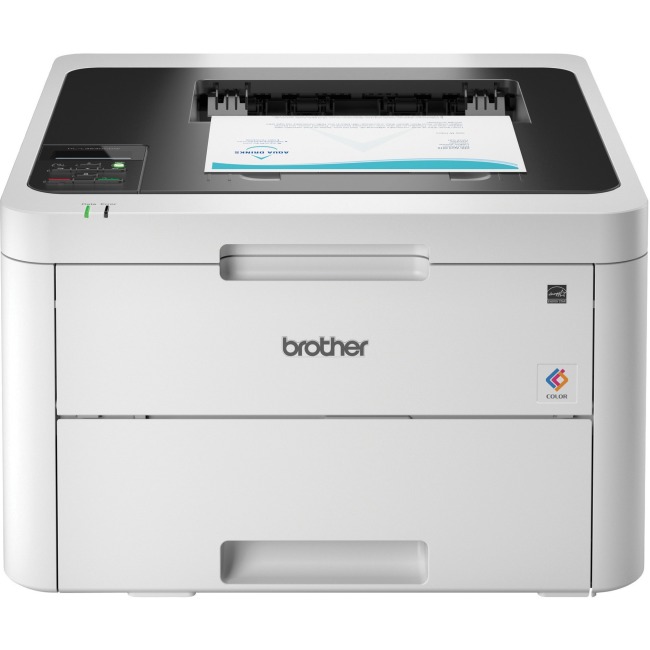 Brother BRTHLL3230CDW 25 PPM Compact Digital Color Printer&#44; Whiteg & Gray