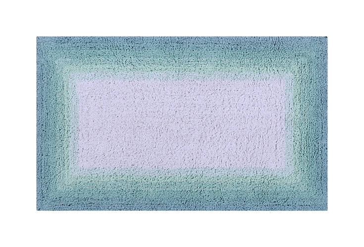 Better Trends BATO2440TU Better Trends Torrent Collection 100% Cotton 24&' x 40&' Rectangle Bath Rug in Turquoise