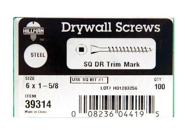 Hillman 39314 6 x 1.6 in. Trim Head Drywall Screws