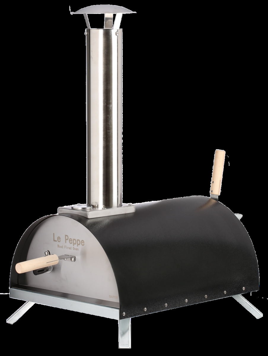 WPPO WKE-01-BLK Le Peppe Portable Wood Fired Pizza Oven&#44; Black
