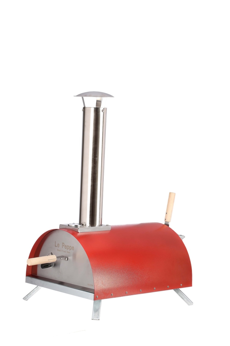 WPPO WKE-01-RED Le Peppe Portable Wood Fired Pizza Oven&#44; Red