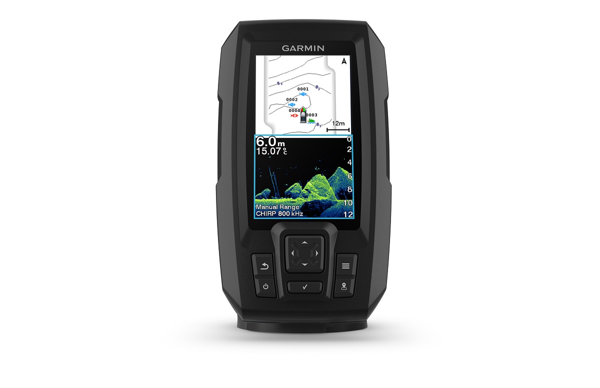 Garmin GAR0100255000 Striker Vivid 4CV 3.5 in. Fishfinder GPS Track Plotter with GT20 Not A Chartplotter