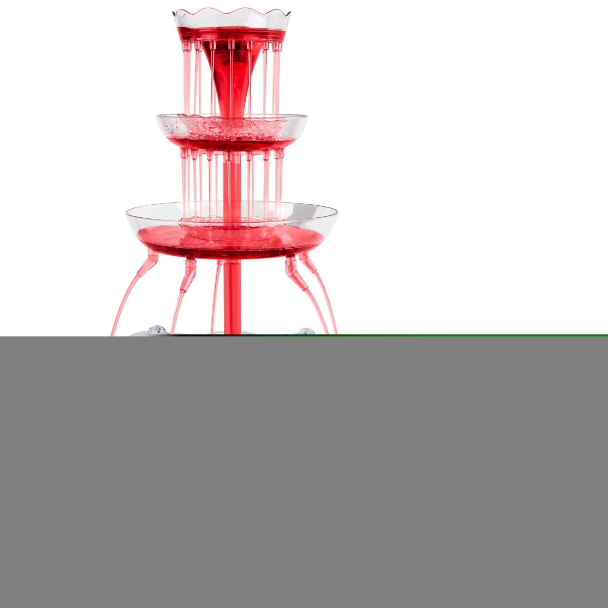 Nostalgia LPF230 3-Tier Lighted Party Fountain, Clear