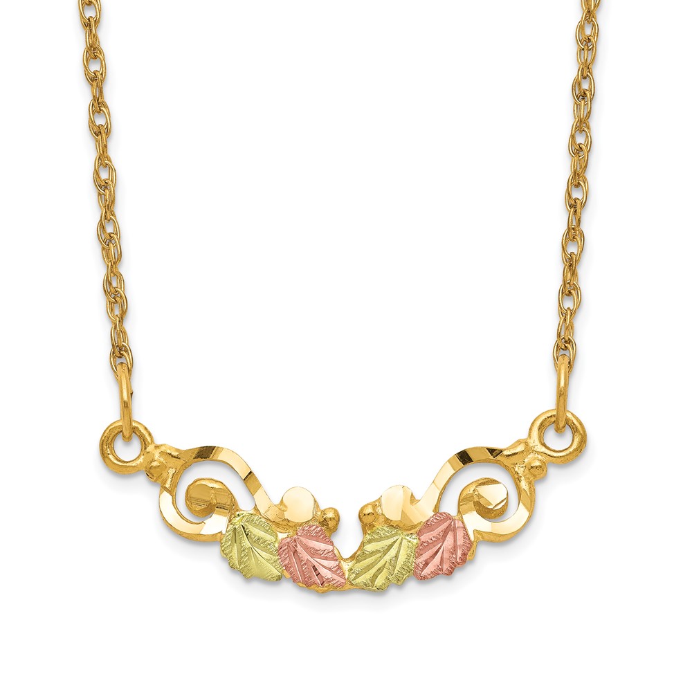 Bagatela 10k Tri-Color Black Hills Gold Necklace