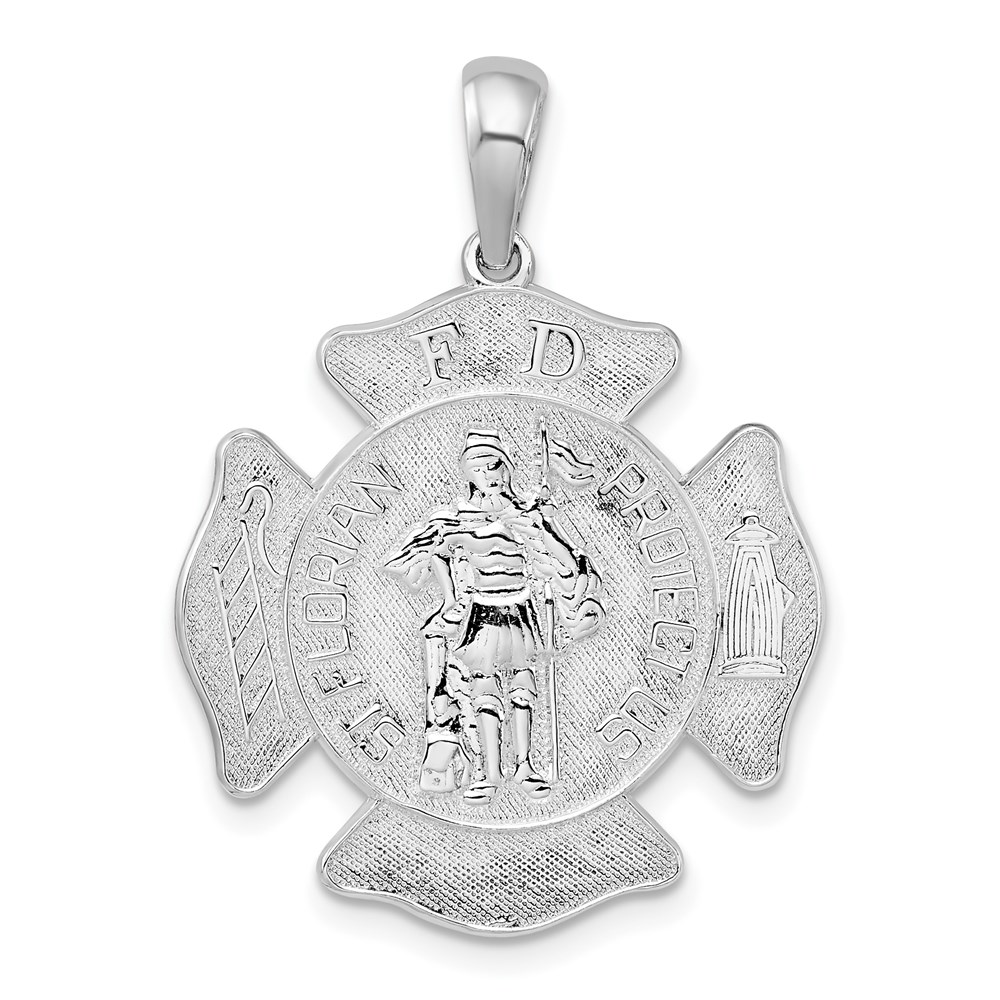 Bagatela Sterling Silver St. Florian Fire Dept. Medal Pendant