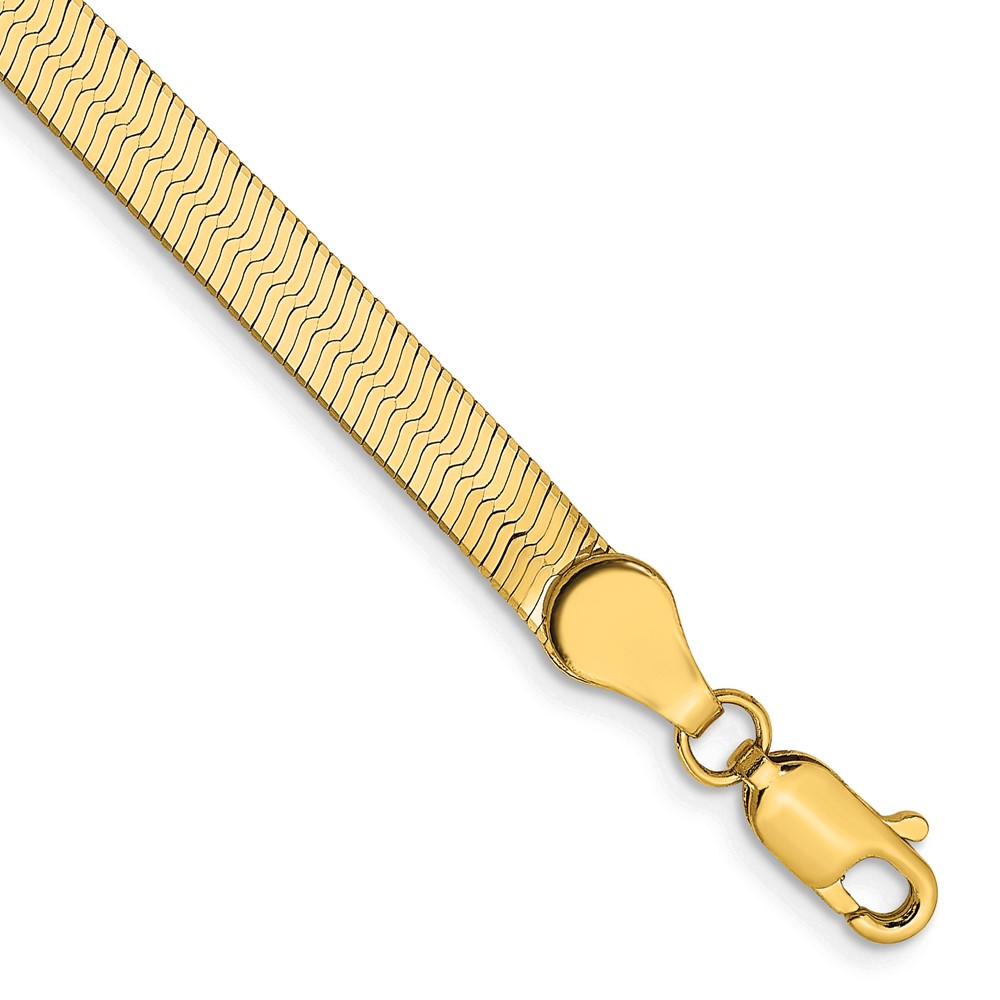 Bagatela 4 mm 14K Silky Herringbone Chain Bracelet