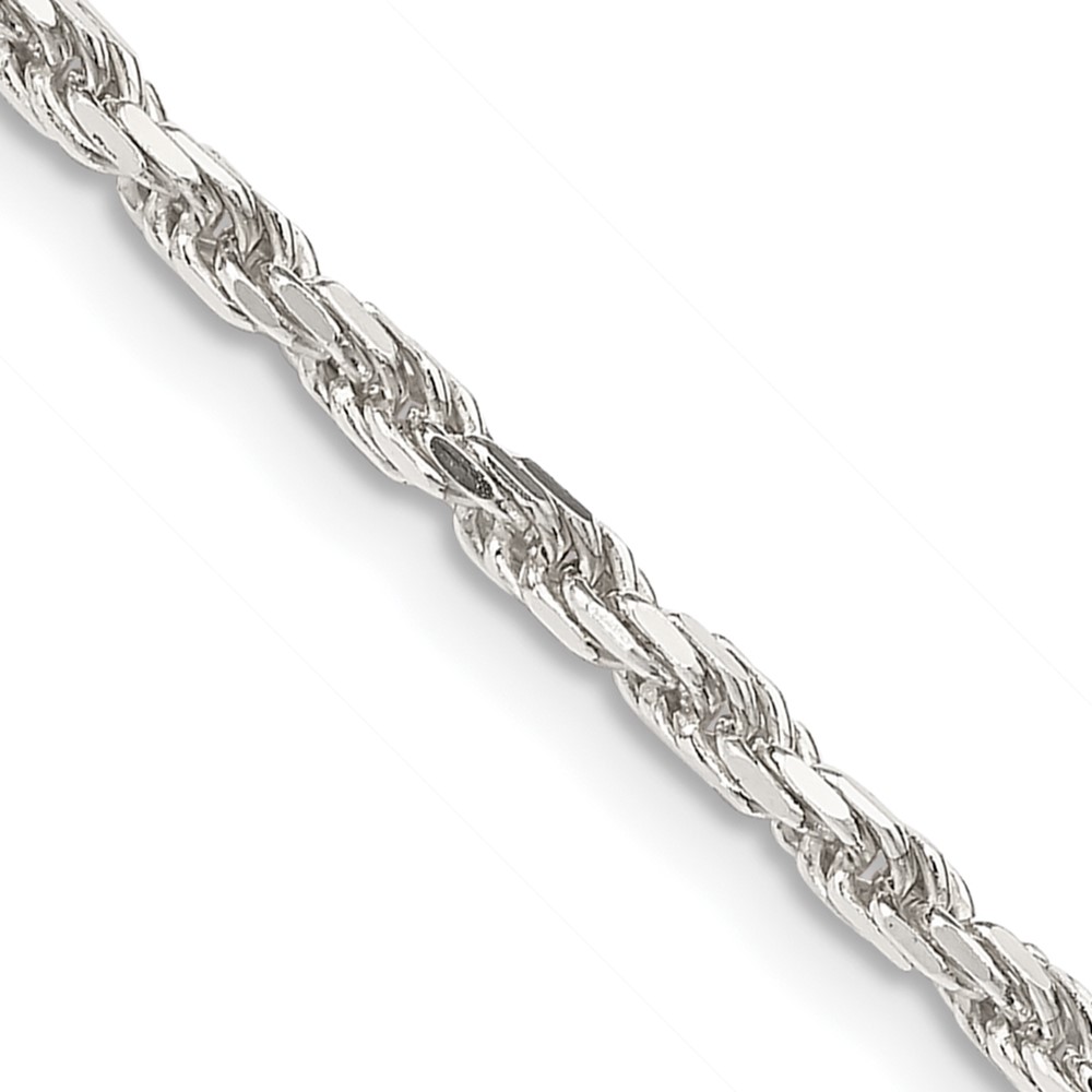 Bagatela Sterling Silver 2.5 mm Diamond-Cut 42 in. Rope Chain