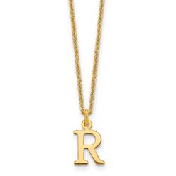 Bagatela 10XNA727Y-R 10K Yellow Gold Cutout Letter R Initial Necklace