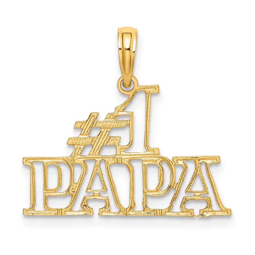 Bagatela 10K No.1 PAPA Cut-Out Charm&amp;#44; Yellow