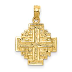 Bagatela 14K Yellow Gold Jerusalem Cross Pendant