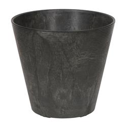 Novelty 7800204 Artstone 7.7 x 8 in. Dia. Black Resin & Stone Powder Cali Flower Pot