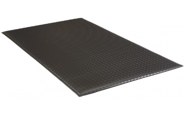 Buymats 47-570-0900-20000300 2 x 3 ft. Armorstep 0.5 In. Mat- Black Deckplate Emboss