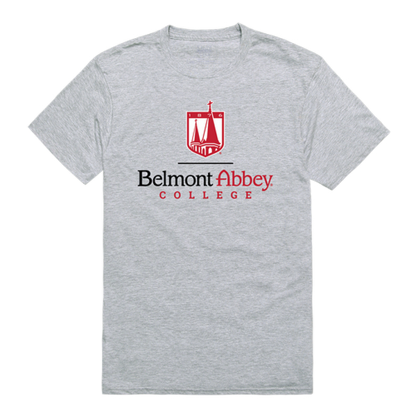 W Republic 516-616-HGY-02 Belmont Abbey College Crusaders Institutional T-Shirt&#44; Heather Grey - Medium