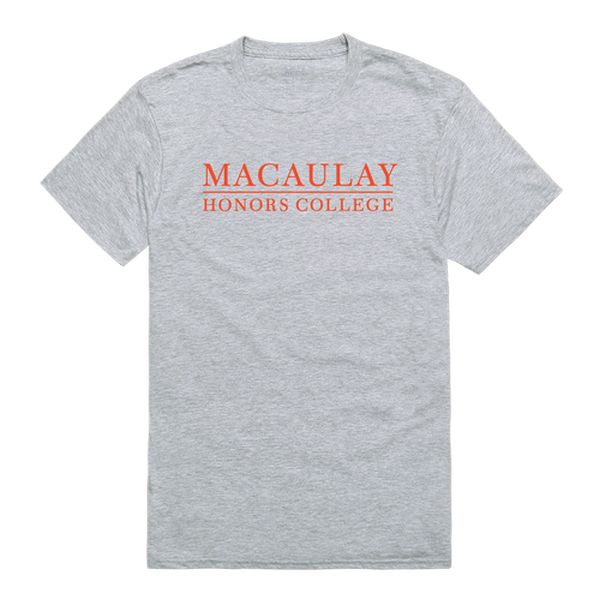 W Republic 500-534-HGY-05 Macaulay Honors College Game Day T-Shirt&#44; Heather Grey - 2XL