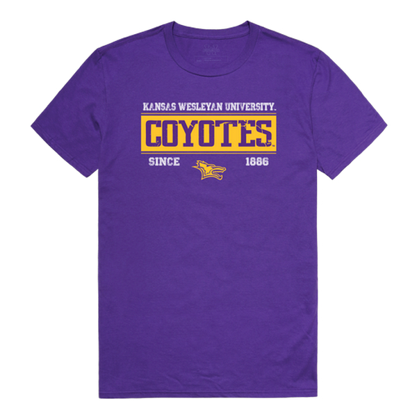 W Republic 507-658-PUR-03 Kansas Wesleyan University Coyotes College Established T-Shirt&#44; Purple - Large