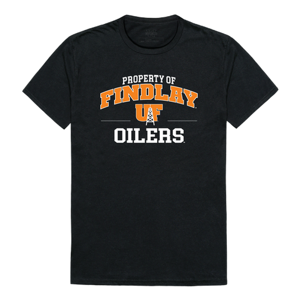 W Republic 517-518-BLK-04 University of Findlay Oilers Property College T-Shirt&#44; Black - Extra Large