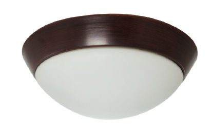 Light Efficient Design Efficient Lighting EL-801-223-BZ Traditional Family Flushmount  Oil Rubbed Bronze Finish with White Glass  Energy Star Qualified