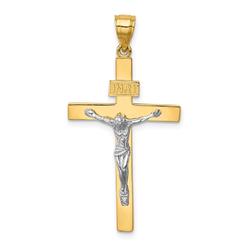 Bagatela 14K Two-Tone Inri Crucifix Pendant