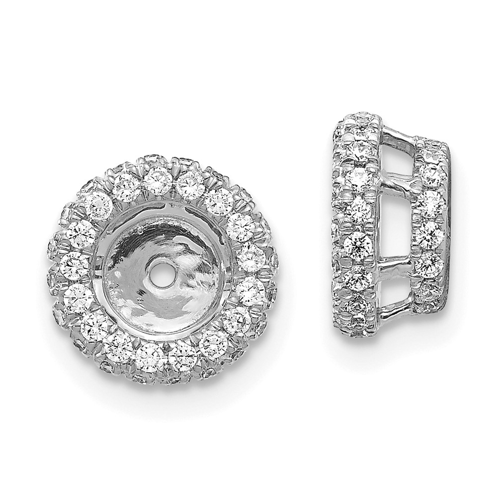Bagatela 14K White Gold 5-8ct Diamond Earring Jackets