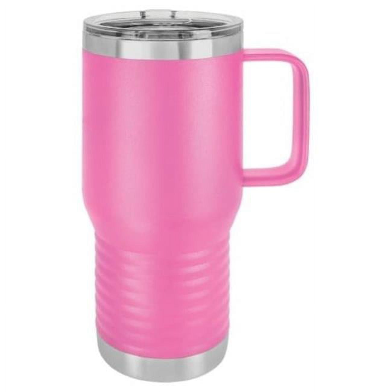 Maxam JDLCM205 20 oz Stainless Steel Polar Camel Vacuum Mug with Slider Lid&#44; Pink