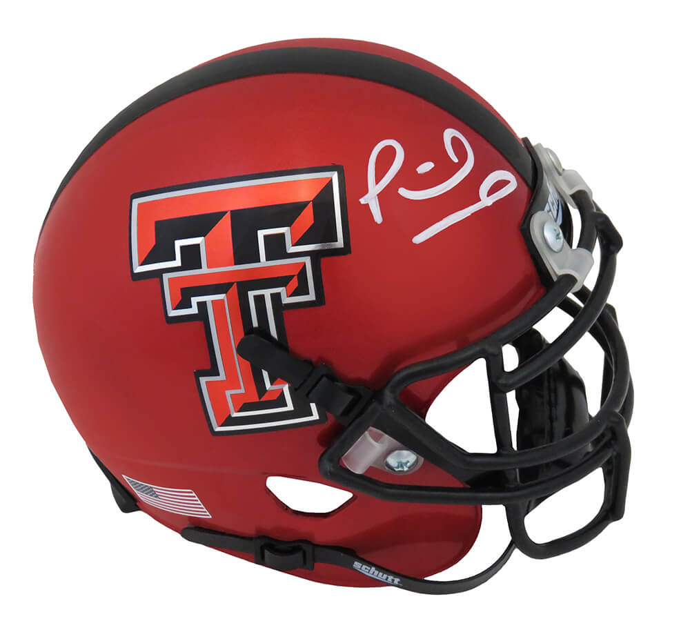 Schwartz Sports Memorabilia MAHMIN304 Patrick Mahomes Signed Texas Tech  Schutt Mini Helmet, Red - JSA Authentication