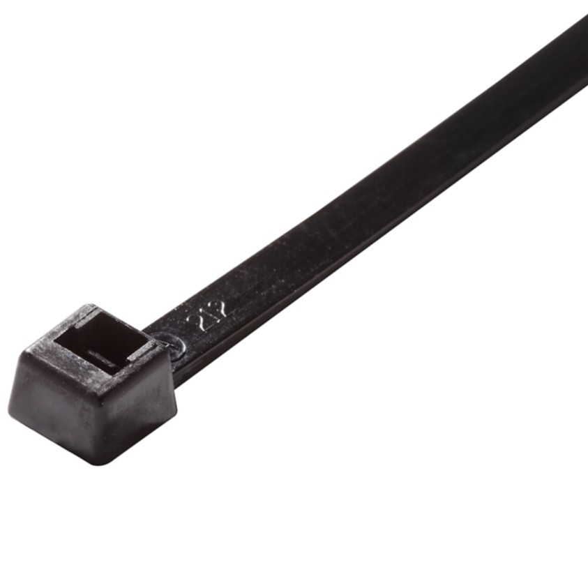 Act Fastening Solution ACAL-11-40-0-C 11 in. 40 lbs Cable Tie, UV Black - 100 per Bag