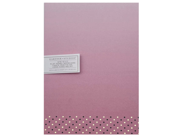 KOLE IMPORTS AF875-26 Pink Ombre & Gold Print at Home Invitations&#44; 10 Count - Pack of 26