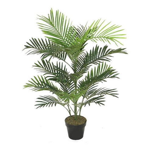 Northlight 40 in. Decorative Potted Two Tone Green Tropical Mini Palm Tree