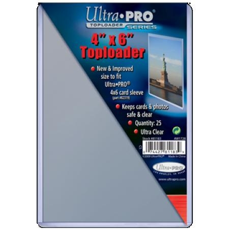 Ultra Pro Top Loader - 4&quot;x6&quot; (25 per pack)