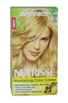 Garnier U-HC-4308 Nutrisse Nourishing Color Creme No. 93 Light Golden Blonde - 1 Application - Hair Color