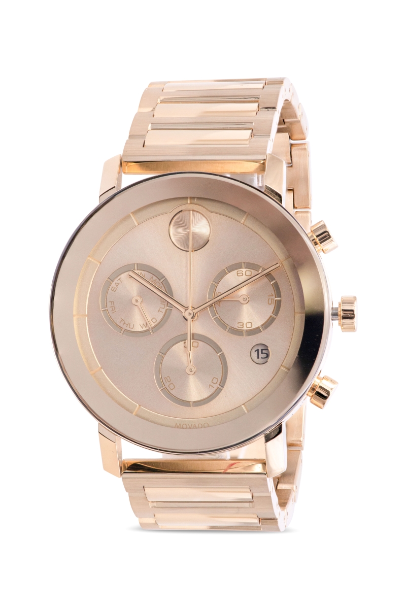 Movado 3600682 Bold Evolution Gold Ion-Plated Mens Watch&#44; Stainless Steel
