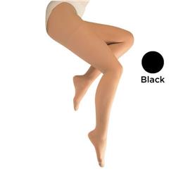 Blue Jay BJ365BLQ 20-30 mmHg Ladies Sheer Firm Support Panty Hose, Black - Queen