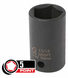 GourmetGalley 0.5 in. Drive with 5 Point 0.81 in. Impact Socket