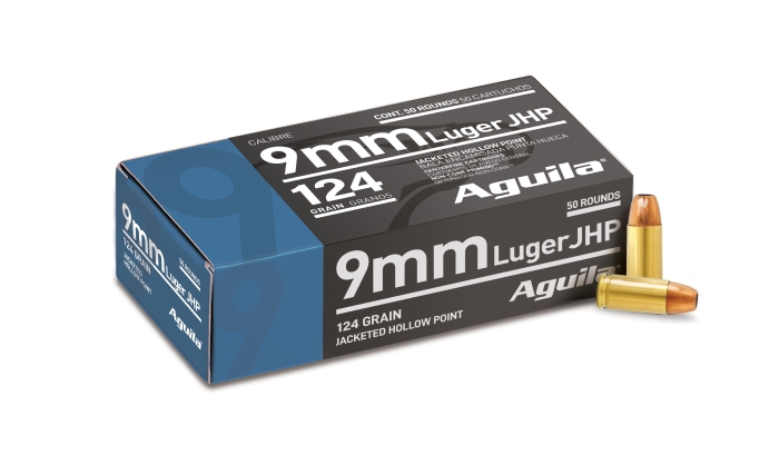 Aguila Ammunition 1E092125 9 mm 124 Grain 50 Round Aguila Hollow Point Luger Jacket