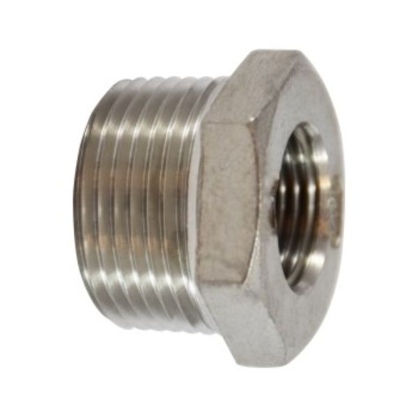 Anderson Metals Corporation Inc Anderson Metals 62509B 0.75 x 0.5 in. 304 Stainless Steel 150 lbs Hexagon Bushing&#44; Galvanized