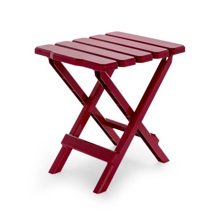 Camco 0120.1684 Small Adirondack Folding Table&#44; Red