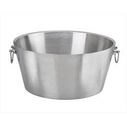 Kraftware Corp Kraftware 71221 Brushed Stainless Steel Grande Double Wall Insulated Party Tub