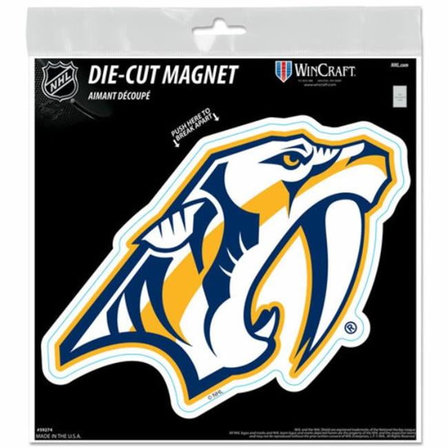 Wraft 3208588792 NHL 6.25 x 9 in. Nashville Predators Die Cut Magnet