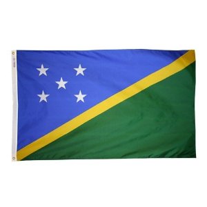 Annin Flagmakers 197423 3 ft. x 5 ft. Nyl-Glo Solomon Islands Flag