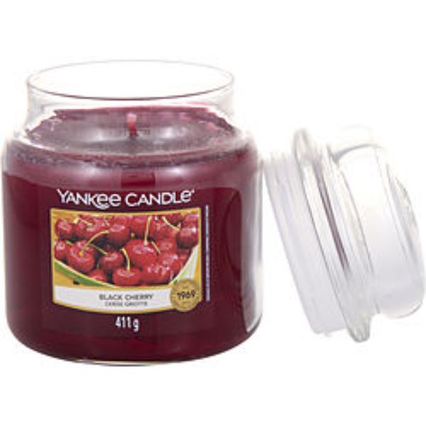 Yankee Candle 360131 14.5 oz Black Cherry Scented Medium Candle Jar for Unisex