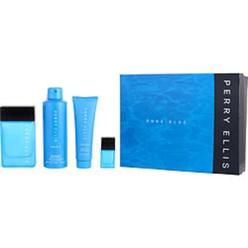 Perry Ellis 341278 Pure Blue Gift Set for Men - 4 Piece