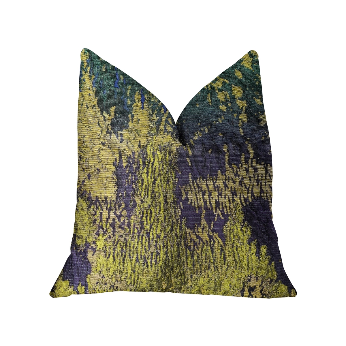 Plutus PBRA2330-2030-DP Emerald Rainforest Green&#44; Yellow & Blue Luxury Throw Pillow&#44; 20 x 30 in. Queen