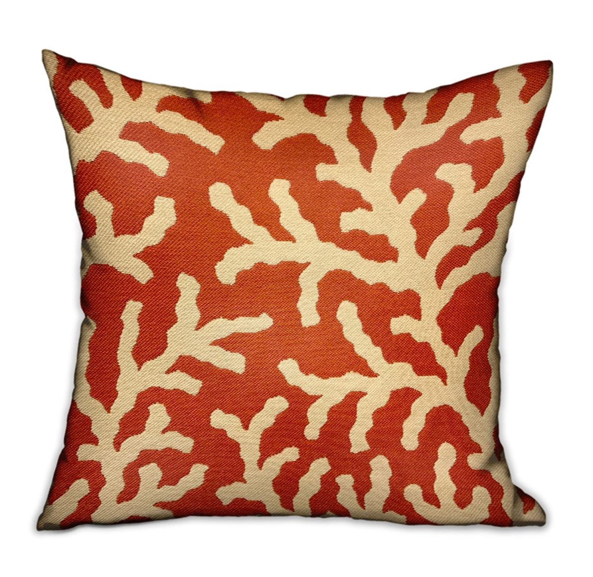 Plutus Brands PBDU1905-2026-DP 20 x 26 in. Fire Ridge Orange Floral Luxury Throw Pillow