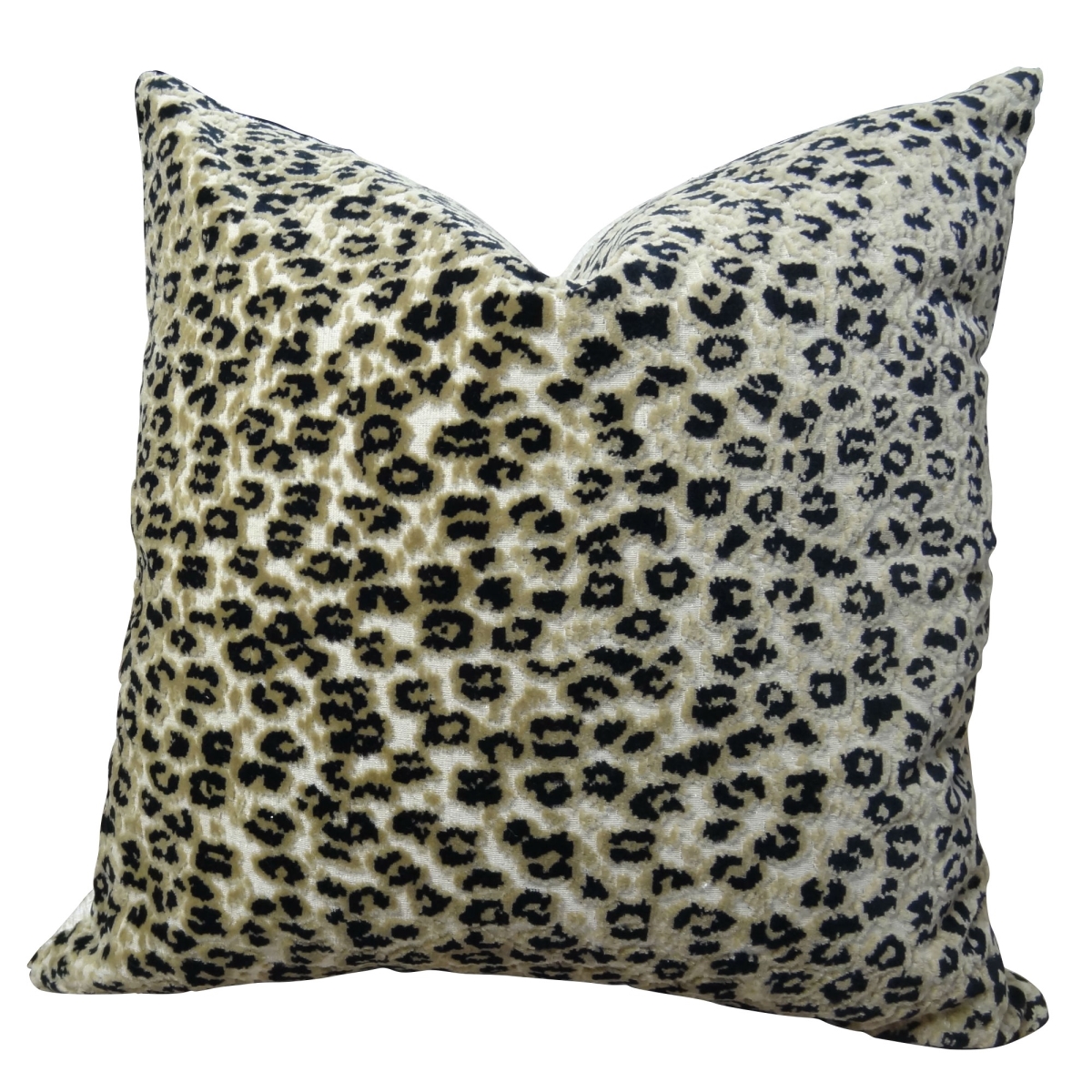 Plutus PB11020-2626-SP Cheetah Handmade Throw Pillow, Taupe & Black - 26 x 26 in.