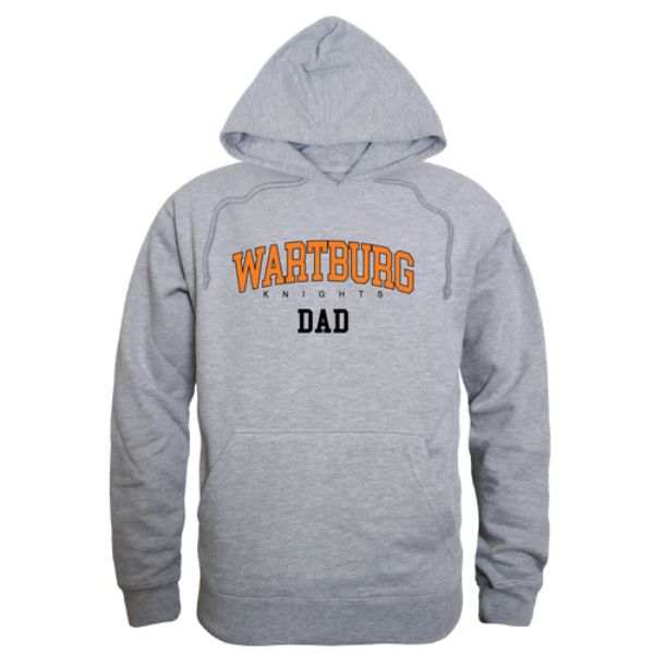 W Republic 563-708-HGY-04 Wartburg College Knights Dad Hoodie&#44; Heather Grey - Extra Large