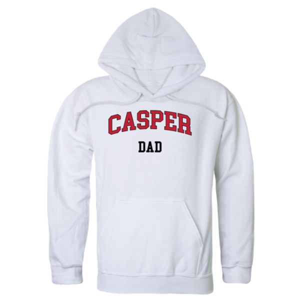 W Republic 563-625-WHT-04 Casper College Thunderbirds Dad Hoodie&#44; White - Extra Large