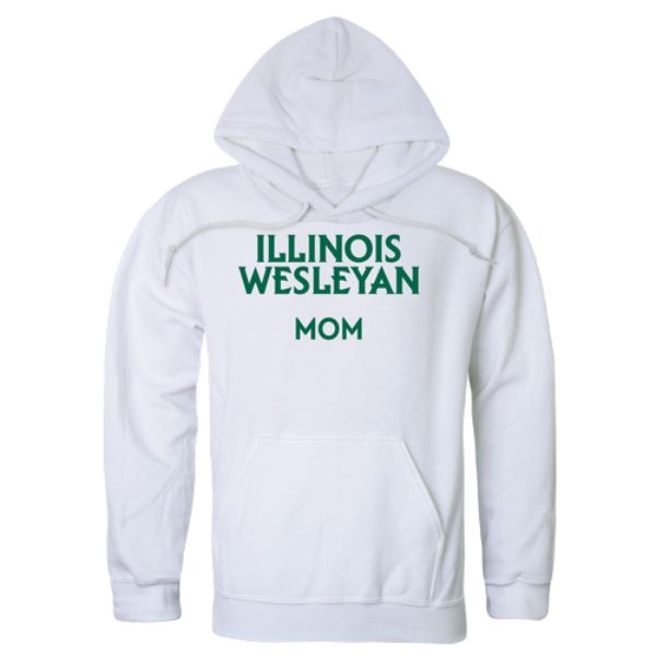 W Republic 565-525-WHT-05 Illinois Wesleyan University Titans Mom Hoodie&#44; White - 2XL